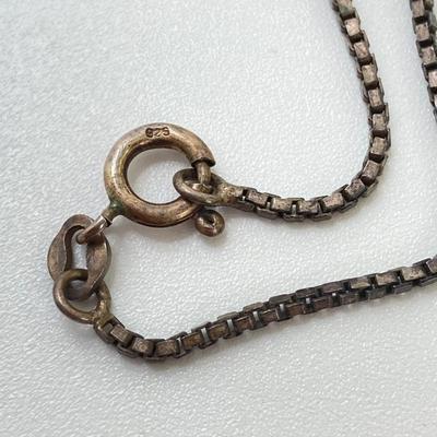 LOT 156: Sterling Silver 925 Box Chain and More