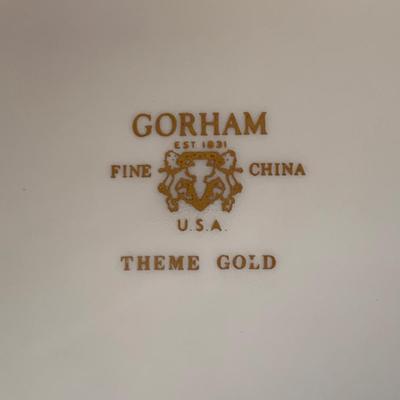 LOT 202: Gorham Fine China: Theme Gold