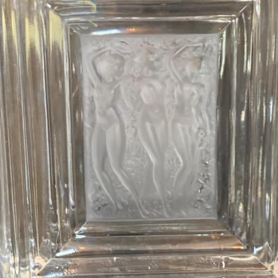 LOT 205: Vintage Lalique France Duncan 3 Nudes Three Femmes Crystal Decanter & Stopper 8
