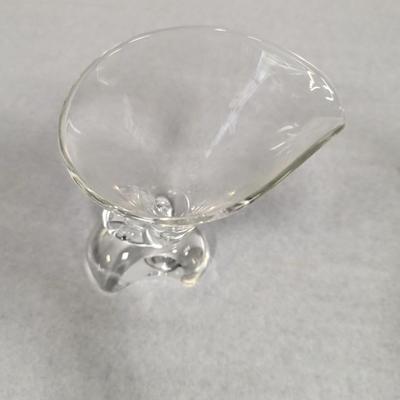 Steuben Crystal Cornucopia Vase