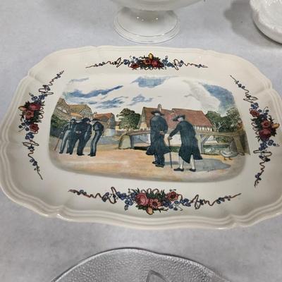 Vintage Serving Platters Andera Dish & Sarreguemines Serving Platter Obernai
