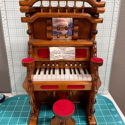 Vintage hand made piano and chair