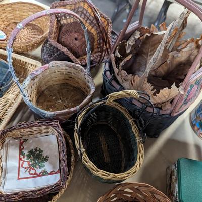 Collection Of Baskets & Tins