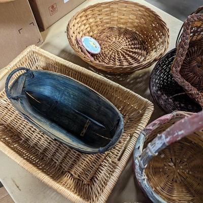 Collection Of Baskets & Tins