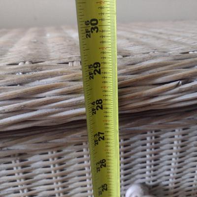 Wicker Chest of Drawers- Measures Approx 36" Wide, 19" Deep, 29" Tall