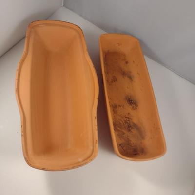 Terra Cotta Hearth Baker for Bread with Rattan Proofing Baskets