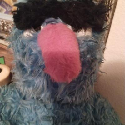 sesemestreet puppets chicken hand puppet and blue monster
