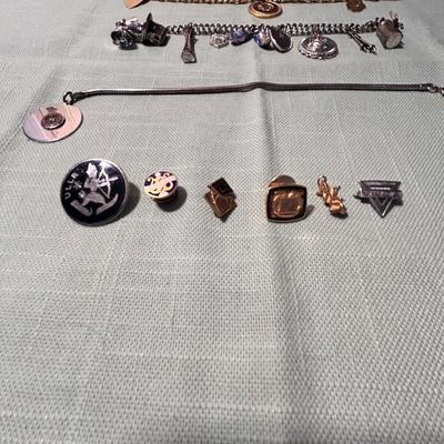 Charm Bracelets and Pins, incl. 925 & 14k (K-BB)