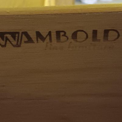 Wambold Fine Furniture seven drawer chest of drawers with shelved storage