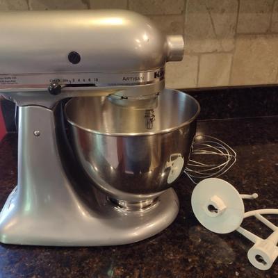 Kitchen Aid Artisan Mixer with Attachments