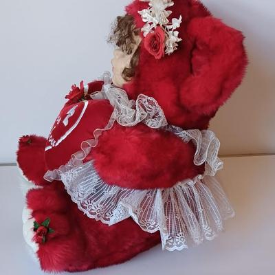I love you 14" Plush Valentines Day baby doll bear