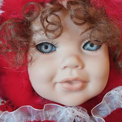 I love you 14" Plush Valentines Day baby doll bear
