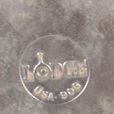 Lodge Cast Iron Griddle Pan- Approx 10 3/4" in Diameter (Choice A)