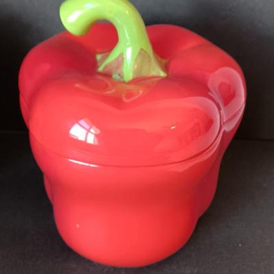 Pier 1 imports Three Bell Pepper canisters