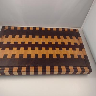 Artisan Crafted Cutting Board- Approx 11 3/4" x 18 3/4" x 1 1/2"