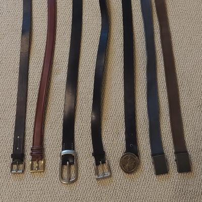 Men's Trench Coats and Leather Belts (B1-BBL)