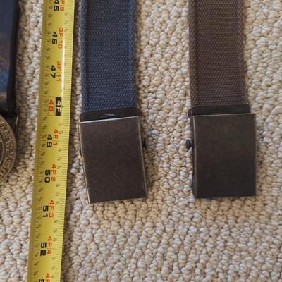 Men's Trench Coats and Leather Belts (B1-BBL)