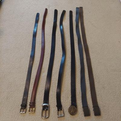 Men's Trench Coats and Leather Belts (B1-BBL)