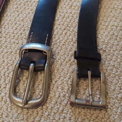 Men's Trench Coats and Leather Belts (B1-BBL)