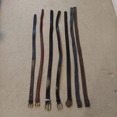 Men's Trench Coats and Leather Belts (B1-BBL)