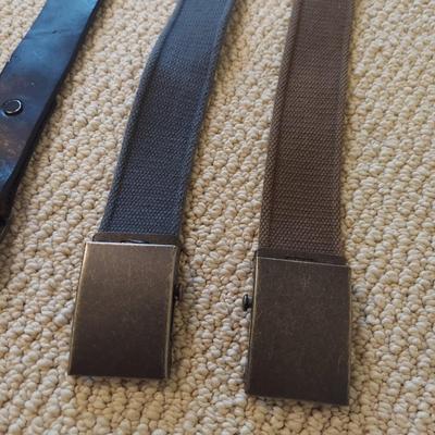 Men's Trench Coats and Leather Belts (B1-BBL)