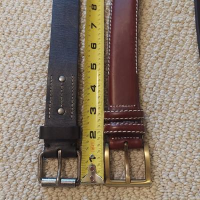 Men's Trench Coats and Leather Belts (B1-BBL)