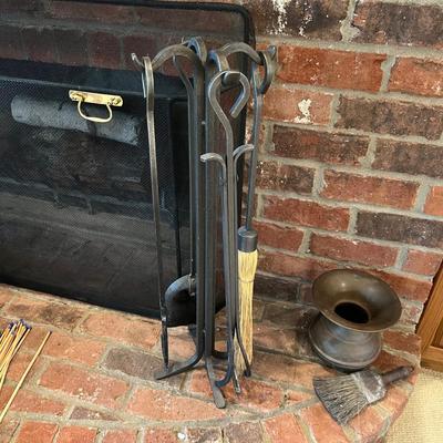 Forged Wrought Iron Fireplace Tools & More (LR-RG)