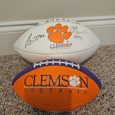 Clemson Memorabilia Includes Signed Football (BD-DW)