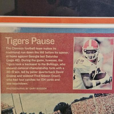 Clemson Memorabilia Includes Signed Football (BD-DW)