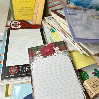 Vintage paper notebooks , pads, stationary