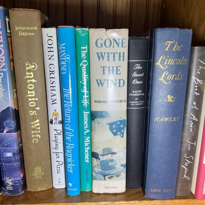 Fiction Hardbacks - Grisham, Michener & More (LR-RG)