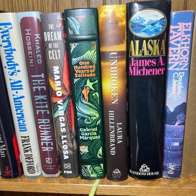 Fiction Hardbacks - Grisham, Michener & More (LR-RG)