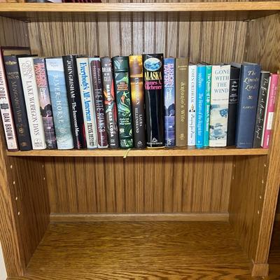 Fiction Hardbacks - Grisham, Michener & More (LR-RG)