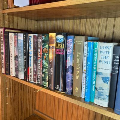 Fiction Hardbacks - Grisham, Michener & More (LR-RG)
