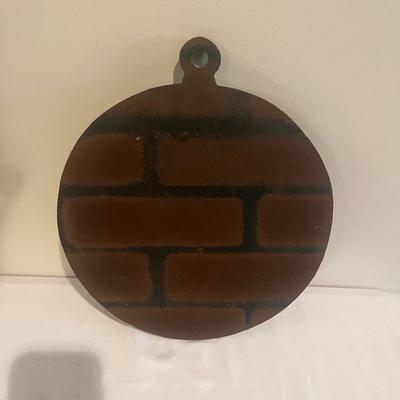 Cast Iron F.I. Co. Wall Hanging, Wood Holder & Branding Iron (BD-MG)