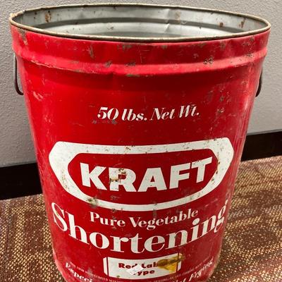 12” tall Kraft tin