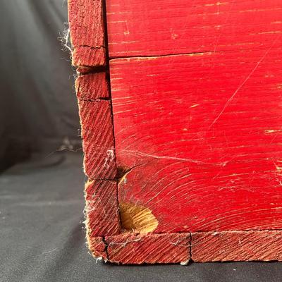 Vintage Wooden Box and Basket w/ Fruit Replicas (UB3-DZ)