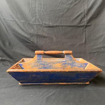 Vintage Wooden Box and Basket w/ Fruit Replicas (UB3-DZ)