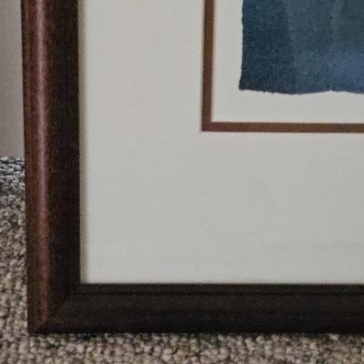 Pair of Framed and Signed Sports Lithographs by Will Bullas (BD-DW)