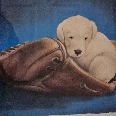 Pair of Framed and Signed Sports Lithographs by Will Bullas (BD-DW)