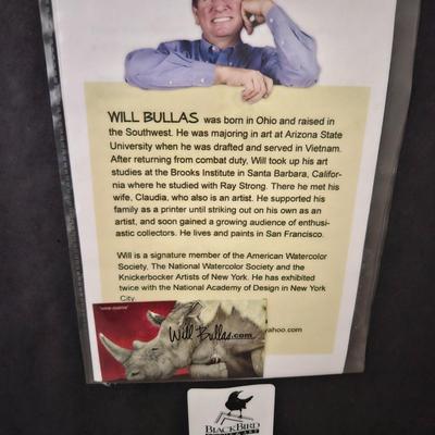 Pair of Framed and Signed Sports Lithographs by Will Bullas (BD-DW)