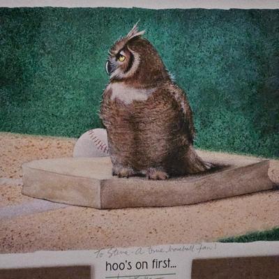 Pair of Framed and Signed Sports Lithographs by Will Bullas (BD-DW)