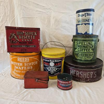 Antique & Vintage Kitchen Tins (K-DW)
