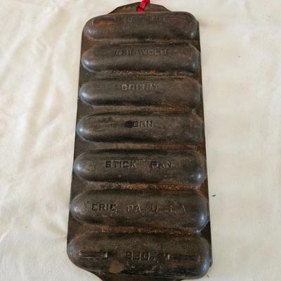 Griswold Aebleskiver Pan & Cornbread Stick Pan with #8 Steam Kettle Cast Iron (K-DW)