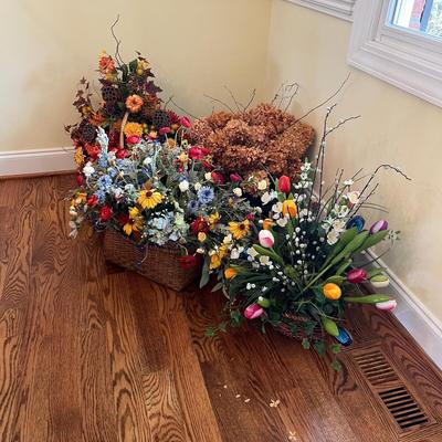 Four Seasons of Faux Floral Arrangements (DR-RG)