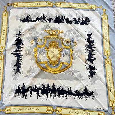 Hermes 34" Square Silk Scarf