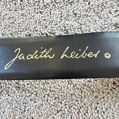 Vintage Designer Judith Leiber Leather Belt