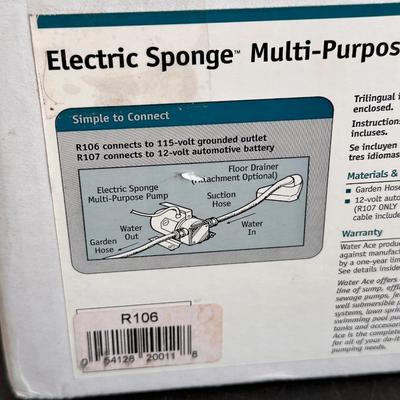 WALTER ACE ~ Electric Sponge ~ Muli Purpose Pump