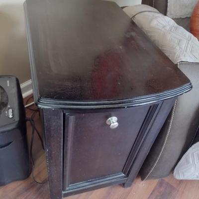 Wood Finish Side Table (T)