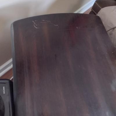 Wood Finish Side Table (T)